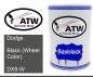 Preview: Dodge, Black (Wheel Color), DX9-W: 500ml Lackdose, von ATW Autoteile West.